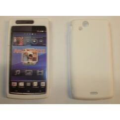 Sony Ericsson X12 Arc/LT18, Szilikon tok, S-Case, fehér