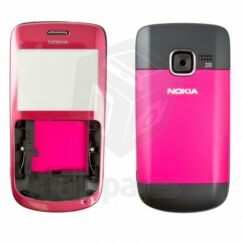 Nokia C3-00 komplett ház, Előlap, rózsaszín