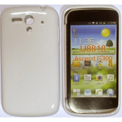 Huawei G300, Szilikon tok, S-Case, fehér
