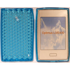 LG Optimus L3 E400, Szilikon tok, S-Case, kék