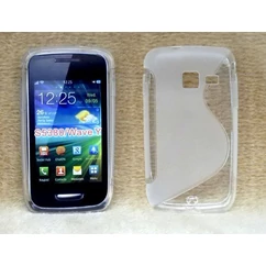 Samsung S5380 Wave Y, Szilikon tok, S-Case, átlátszó