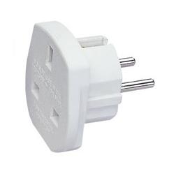 UK-›EU, Hálózati Átalakító Adapter, fehér