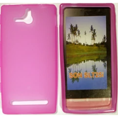 Sony Xperia U ST25i, Szilikon tok, S-Case, ciklámen
