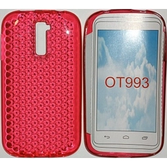 Alcatel OT-993 DuoS, Szilikon tok, S-Case, rózsaszín