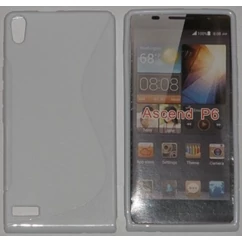 Huawei P6, Szilikon tok, S-Case, fehér