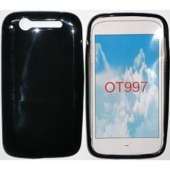 Alcatel OT-997, Szilikon tok, S-Case, fekete
