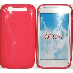 Alcatel OT-997, Szilikon tok, S-Case, rózsaszín