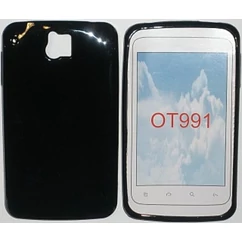 Alcatel OT-991, Szilikon tok, S-Case, fekete