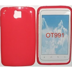 Alcatel OT-991, Szilikon tok, S-Case, rózsaszín