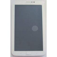 Samsung T211 Galaxy Tab 3 7.0, LCD kijelző érintőplexivel és előlappal, fehér