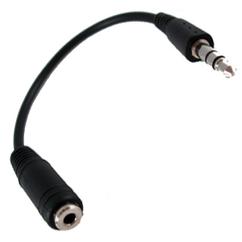 Adapter, 3,5mm, fekete