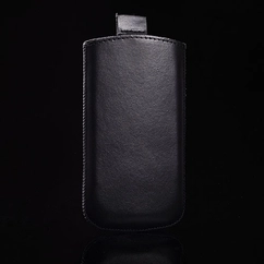Samsung A500, Álló bőr tok, fekete - Special