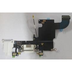 Apple iPhone 6S, Átvezető szalagkábel (Flex), Töltő csatlakozó, (headset csatlakozó), fehér