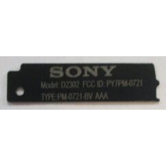Sony Xperia M2 D2305, SIM tartó, (Matrica), fekete
