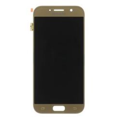 Samsung A520 Galaxy A5 2017, LCD kijelző érintőplexivel, arany (gyári lcd kijelző utángyártott érintőpanellel)