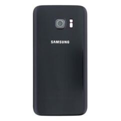 Samsung G930 Galaxy S7, Akkufedél (kamera plexi, ragasztó), fekete