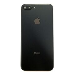 Apple iPhone 7 Plus, Akkufedél (+oldalgomb, sim tartó), matt fekete