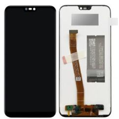 Huawei P20 Lite, LCD kijelző érintőplexivel, (előlap keret nélkül), fekete