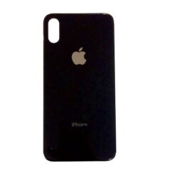 Apple iPhone XS, Akkufedél, fekete ( +ragasztó) (nagy lyukú)