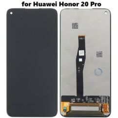Huawei Honor 20/Honor 20 Pro/Honor 20S/Nova 5T, LCD kijelző érintőplexivel, fekete