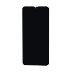 Samsung A307 Galaxy A30s, LCD kijelző érintőplexivel és előlapkerettel, fekete