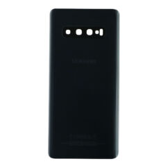 Samsung G975 Galaxy S10+, Akkufedél, (kamera plexi, ragasztó), fekete