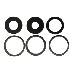 Apple iPhone 13 Pro/13 Pro Max, Kamera lencse és gyűrű, (6db), fekete
