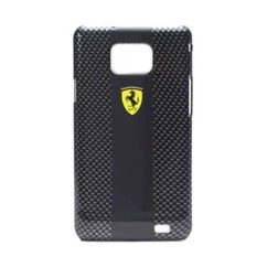 Samsung i9100 Galaxy S2 Ferrari, Hátlap tok, carbon- fekete