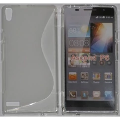 Huawei P6, Szilikon tok, S-Case, átlátszó