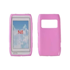 Nokia N8-00, Szilikon tok, S-Case, rózsaszín