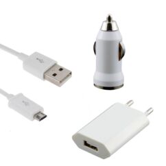 micro USB (3 in 1), Multifunkcionális töltő, fehér