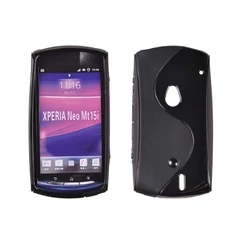 Sony Ericsson MT15i Neo, Szilikon tok, S-Case, fekete