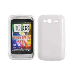 HTC G13 Wildfire, Szilikon tok, S-Case, fehér