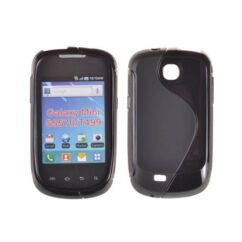 Samsung S5570 Galaxy Mini, Szilikon tok, S-Case, fekete