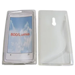 Nokia Lumia  800, Szilikon tok, S-Case, átlátszó