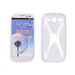 Samsung i9300/i9301 S3/S3 Neo, Szilikon tok, S-Case, fehér*