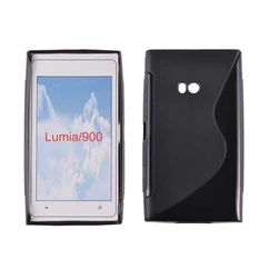 Nokia Lumia  900, Szilikon tok, S-Case, fekete