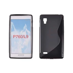 LG Optimus L9 P760, Szilikon tok, S-Case, fekete