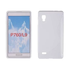 LG Optimus L9 P760, Szilikon tok, S-Case, fehér