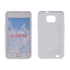 Samsung i9100 Galaxy S2, Szilikon tok, S-Case, fehér