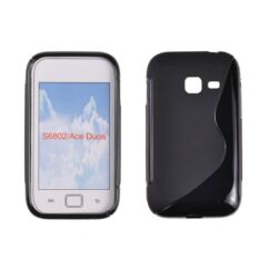 Samsung S6802 Galaxy Ace DuoS, Szilikon tok, S-Case, fekete