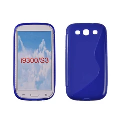 Samsung i9300/i9301 S3/S3 Neo, Szilikon tok, S-Case, kék