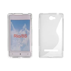HTC Windows Phone 8S, Szilikon tok, S-Case, átlátszó