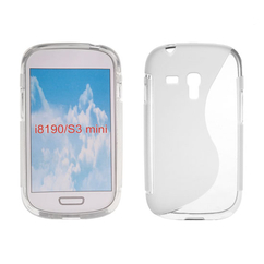 Samsung i8190 Galaxy S3 Mini, Szilikon tok, S-Case, átlátszó