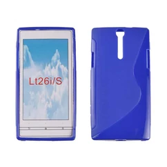 Sony Xperia S LT26i, Szilikon tok, S-Case, kék