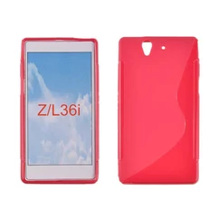 Sony Xperia Z C6603, Szilikon tok, S-Case, rózsaszín
