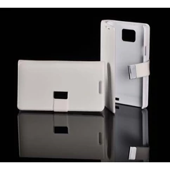Sony Xperia Z C6603, Oldalra nyíló flip tok, fehér*