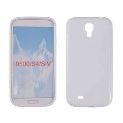 Samsung i9500 Galaxy S4, Szilikon tok, S-Case, fehér