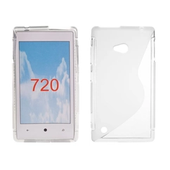 Nokia Lumia  720, Szilikon tok, S-Case, fehér