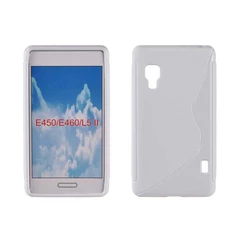 LG Optimus L5 2 E460, Szilikon tok, S-Case, fehér